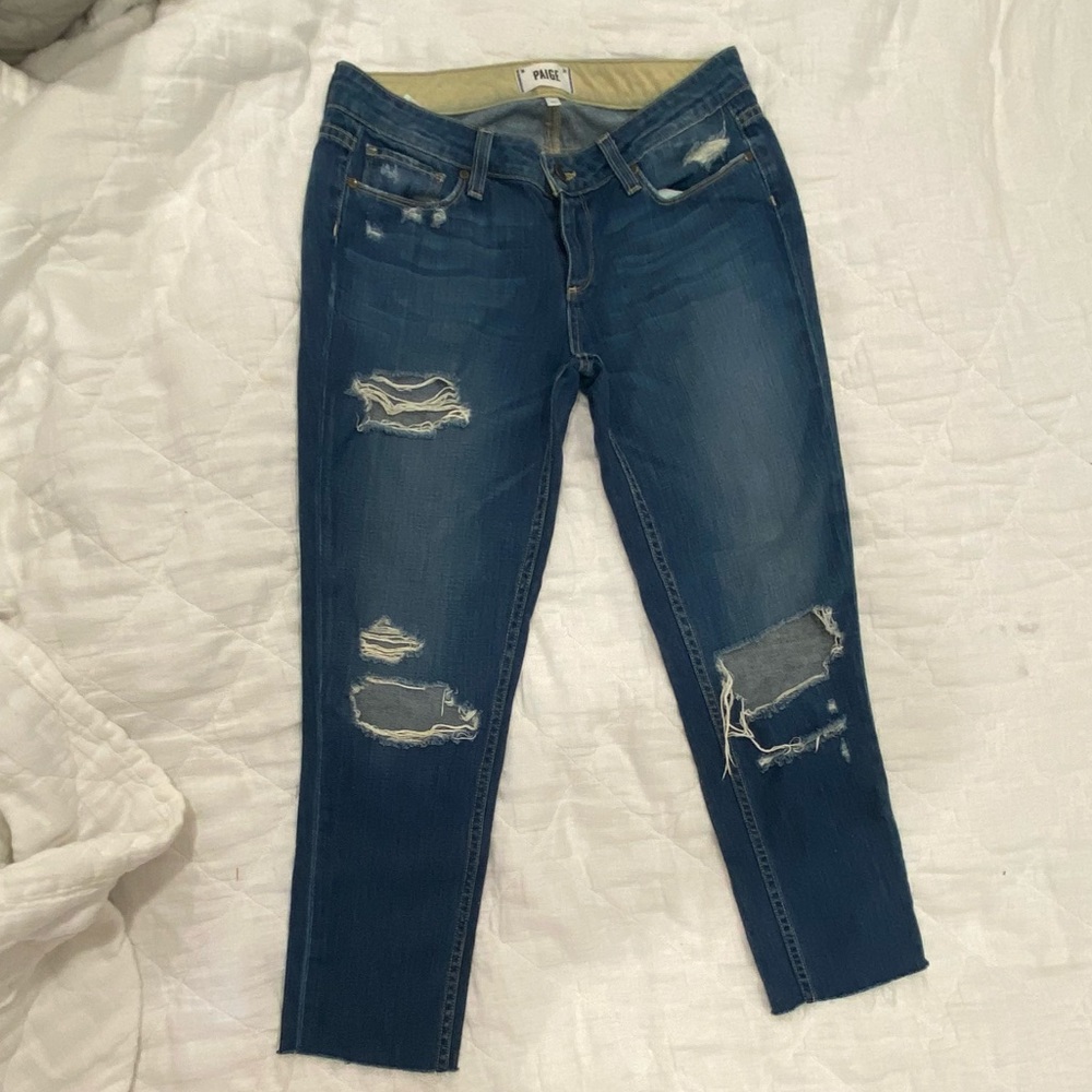 Paige Denim Jimmy Jimmy Skinny distressed jeans